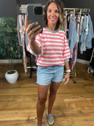 The Right Move Striped Top-Short Sleeves-Glam-Anna Kaytes Boutique, Women's Fashion Boutique in Grinnell, Iowa