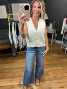 Good Seeing You V-Neck Knit Vest - Cream-Bucketlist-Anna Kaytes Boutique, Women's Fashion Boutique in Grinnell, Iowa