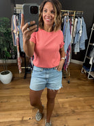Z Supply Alex High-Rise Vintage Cut-Off light wash-Shorts-Z Supply-Anna Kaytes Boutique, Women's Fashion Boutique in Grinnell, Iowa