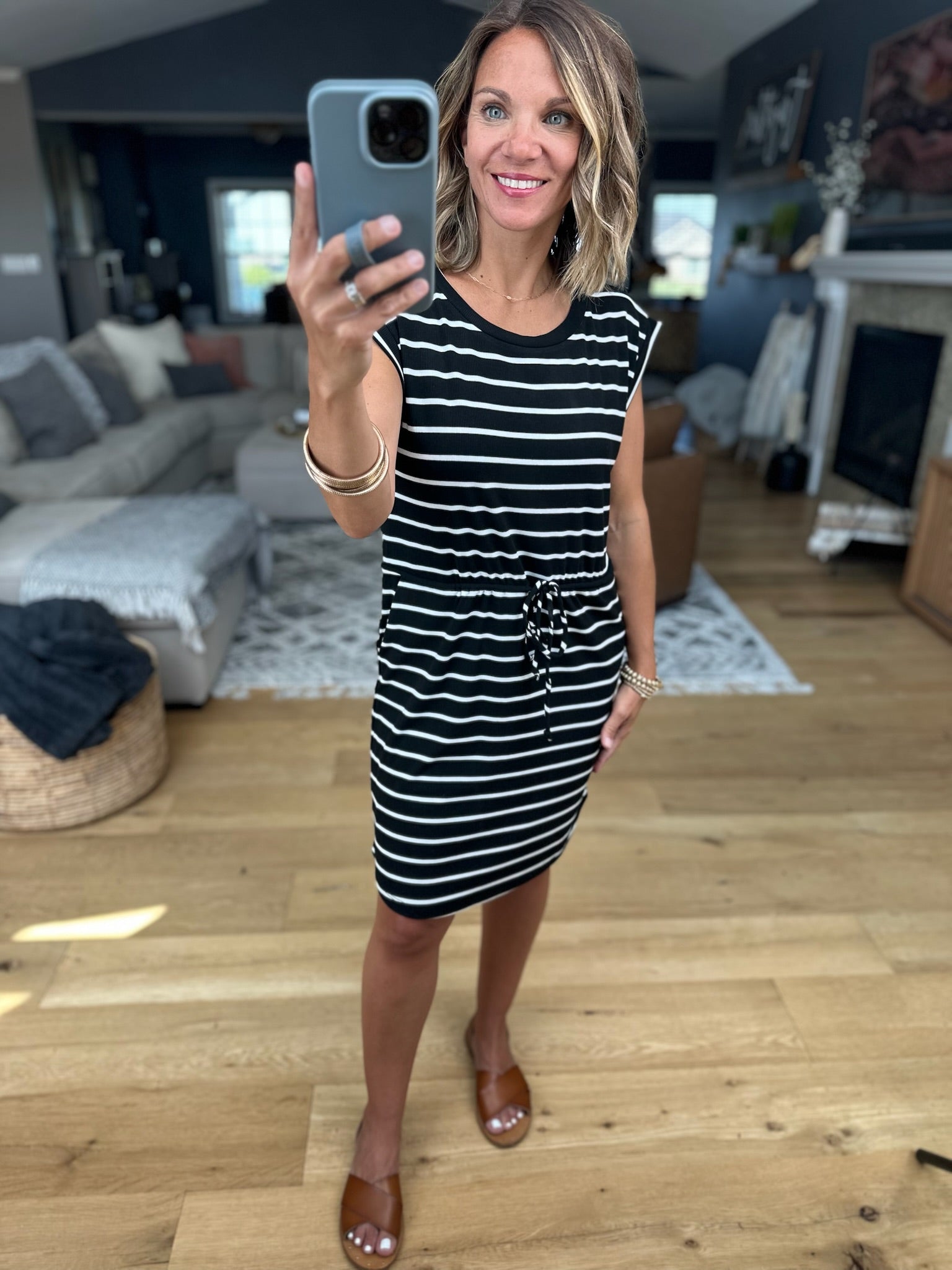Hold For Style Striped Pocket Dress-Staccato-Anna Kaytes Boutique, Women's Fashion Boutique in Grinnell, Iowa