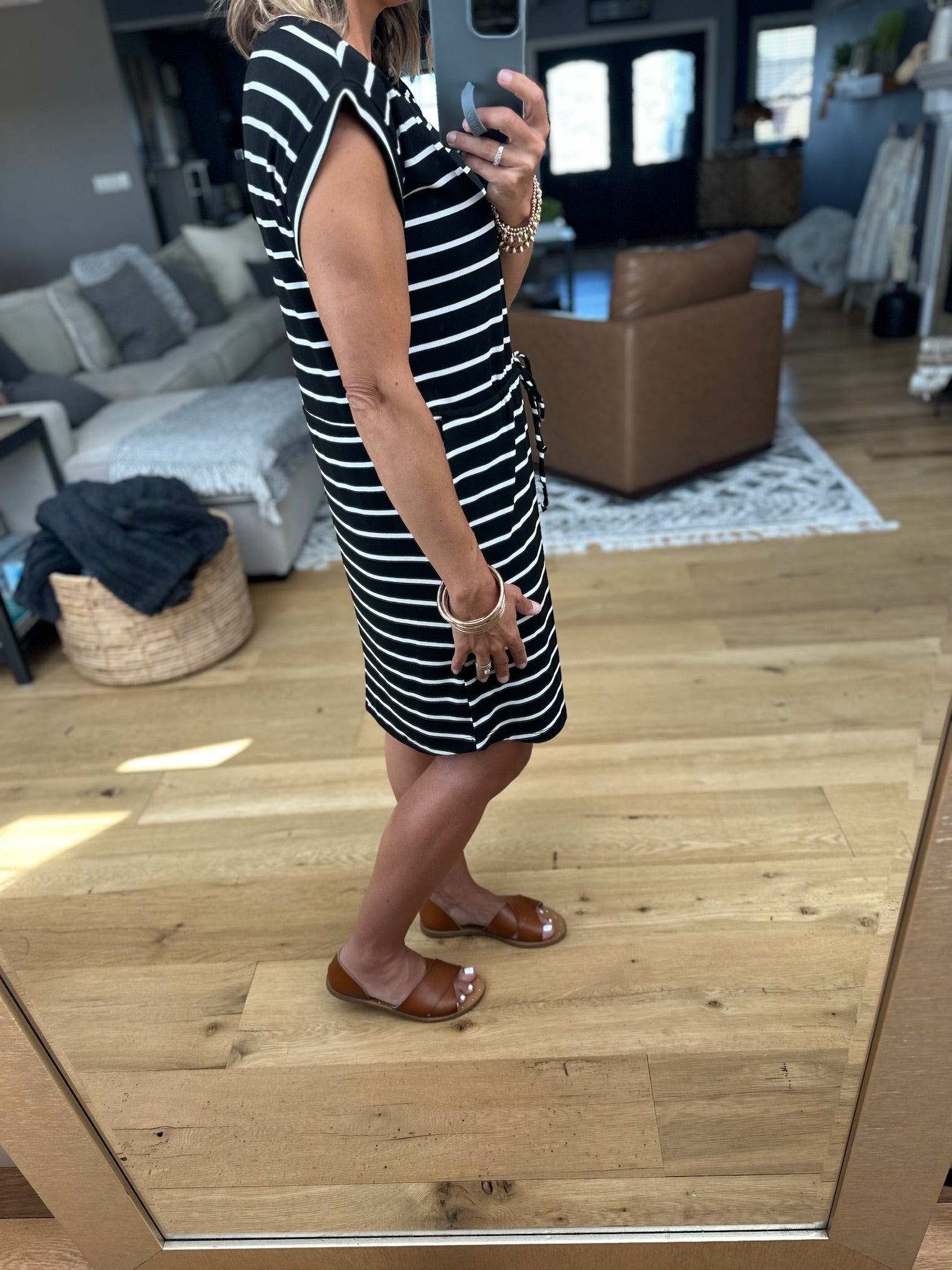 Hold For Style Striped Pocket Dress-Staccato-Anna Kaytes Boutique, Women's Fashion Boutique in Grinnell, Iowa