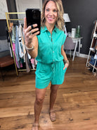 Best Days Button-Detail Romper - Multiple Options-Rompers-Entro R22889-Anna Kaytes Boutique, Women's Fashion Boutique in Grinnell, Iowa