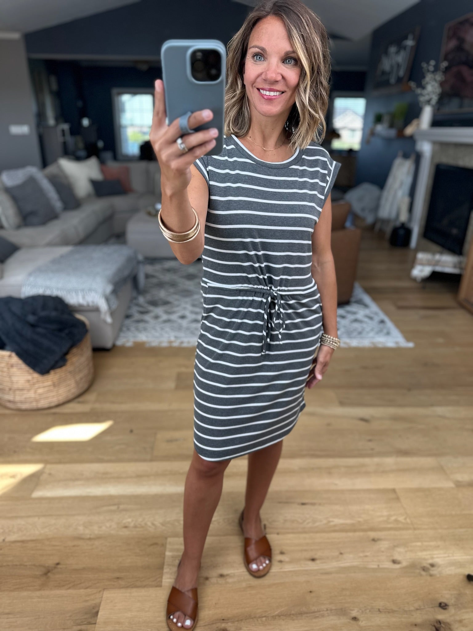Hold For Style Striped Pocket Dress-Staccato-Anna Kaytes Boutique, Women's Fashion Boutique in Grinnell, Iowa