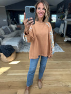 More Than Fall Waffle Top-POL-Anna Kaytes Boutique, Women's Fashion Boutique in Grinnell, Iowa