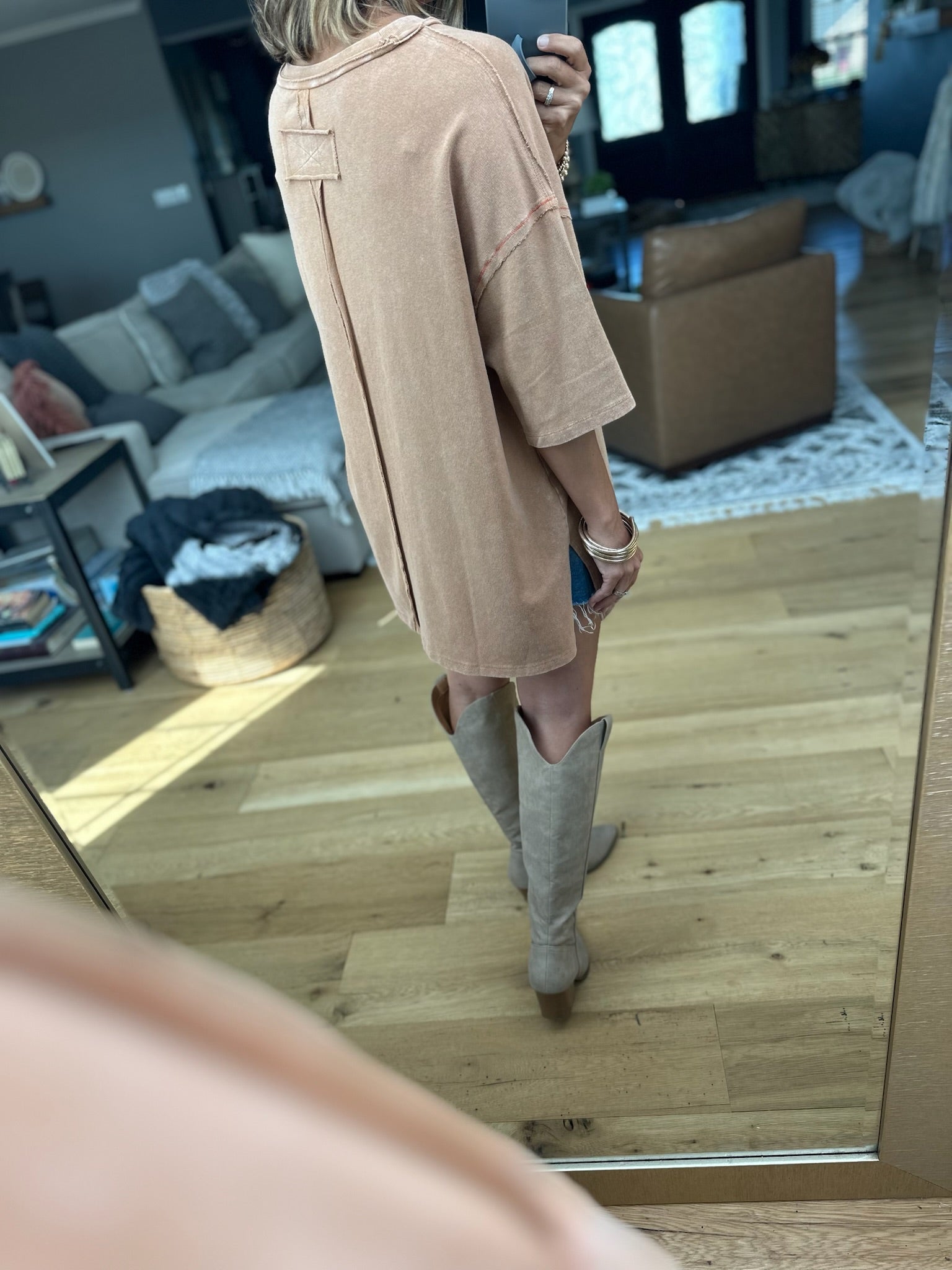 Cupid's Rose Vintage Oversized Tee-Easel-Anna Kaytes Boutique, Women's Fashion Boutique in Grinnell, Iowa