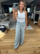 My Way Pin-Stripe Pant-Eesome-Anna Kaytes Boutique, Women's Fashion Boutique in Grinnell, Iowa