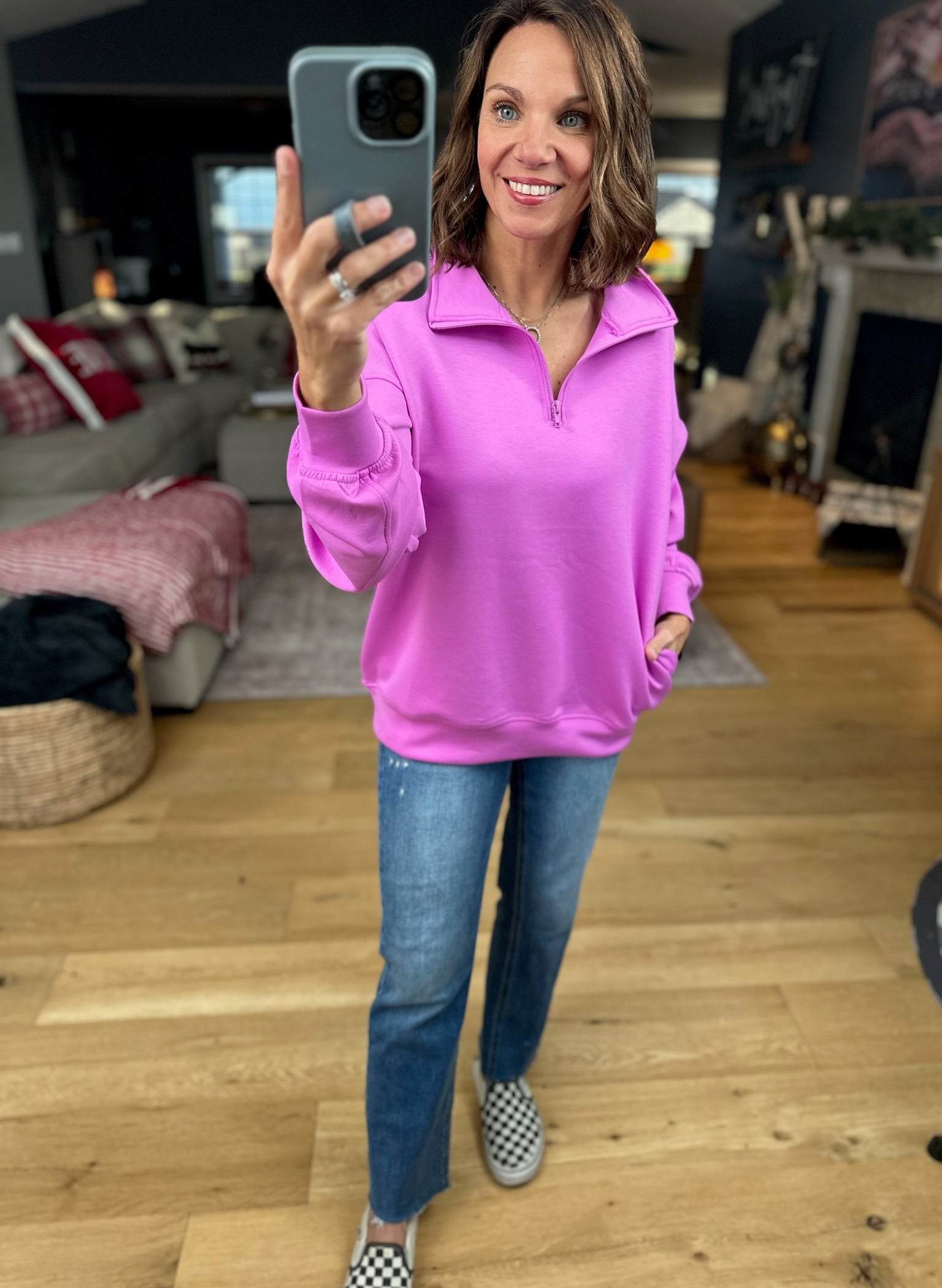 All True Things Pocket Pullover-Sweaters-Zenana-Anna Kaytes Boutique, Women's Fashion Boutique in Grinnell, Iowa