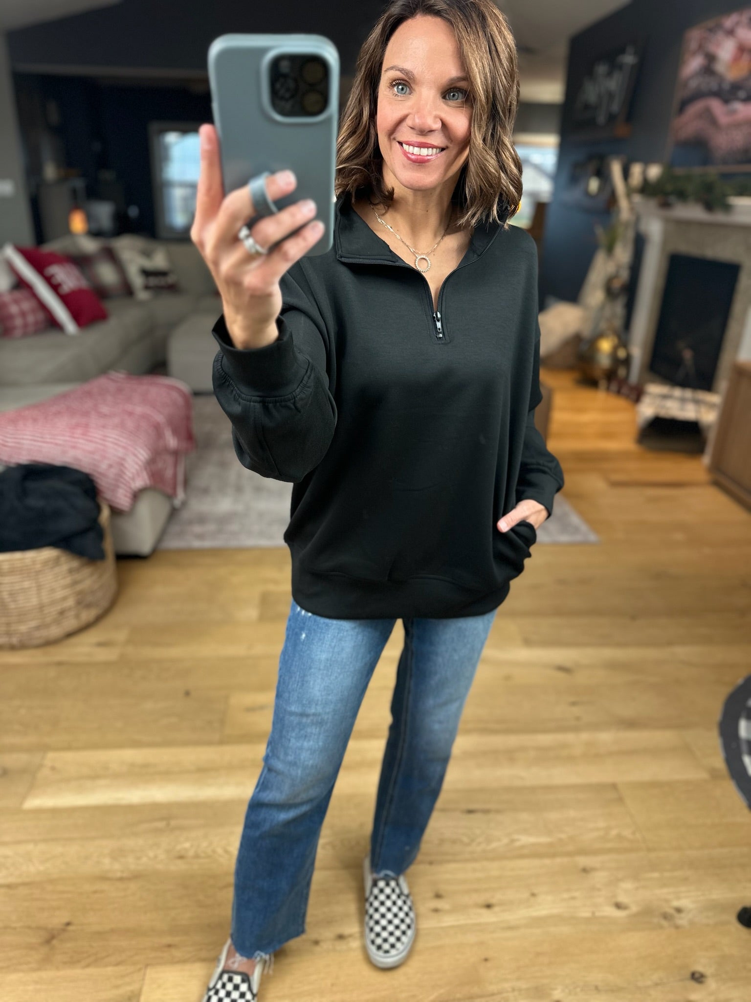 All True Things Pocket Pullover-Sweaters-Zenana-Anna Kaytes Boutique, Women's Fashion Boutique in Grinnell, Iowa