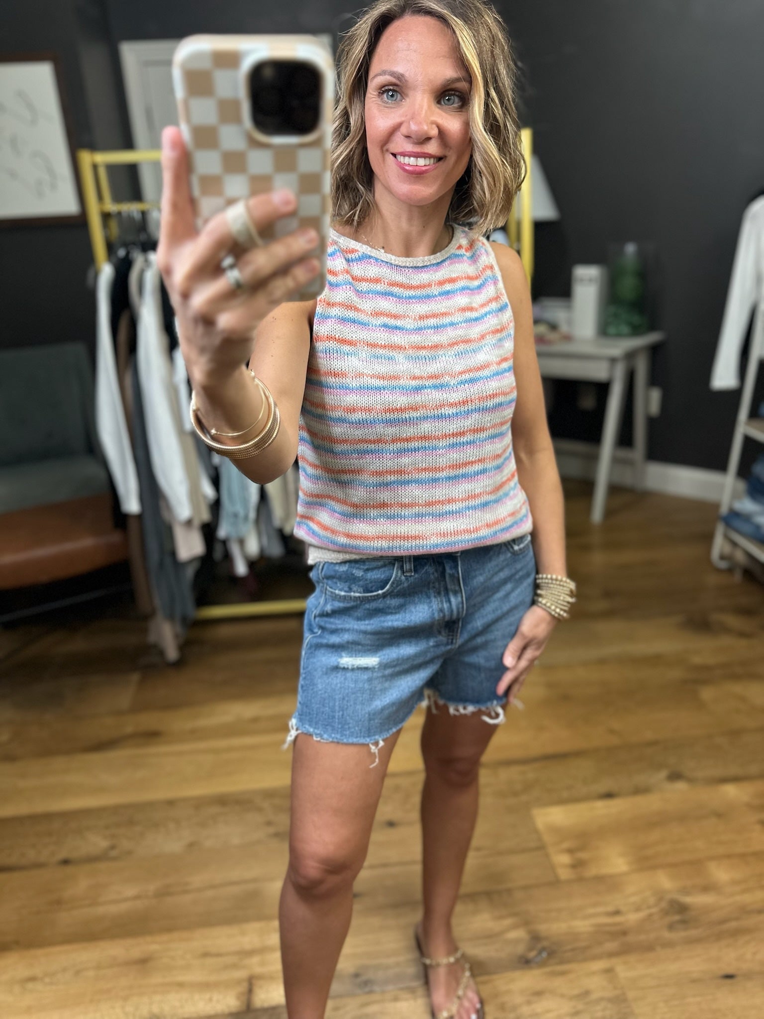 Look Around Striped Knit - Sky Multi-Wishlist-Anna Kaytes Boutique, Women's Fashion Boutique in Grinnell, Iowa