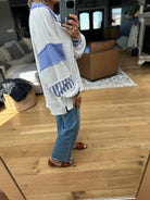 On My Feed V-Neck Pullover-Bucketlist-Anna Kaytes Boutique, Women's Fashion Boutique in Grinnell, Iowa