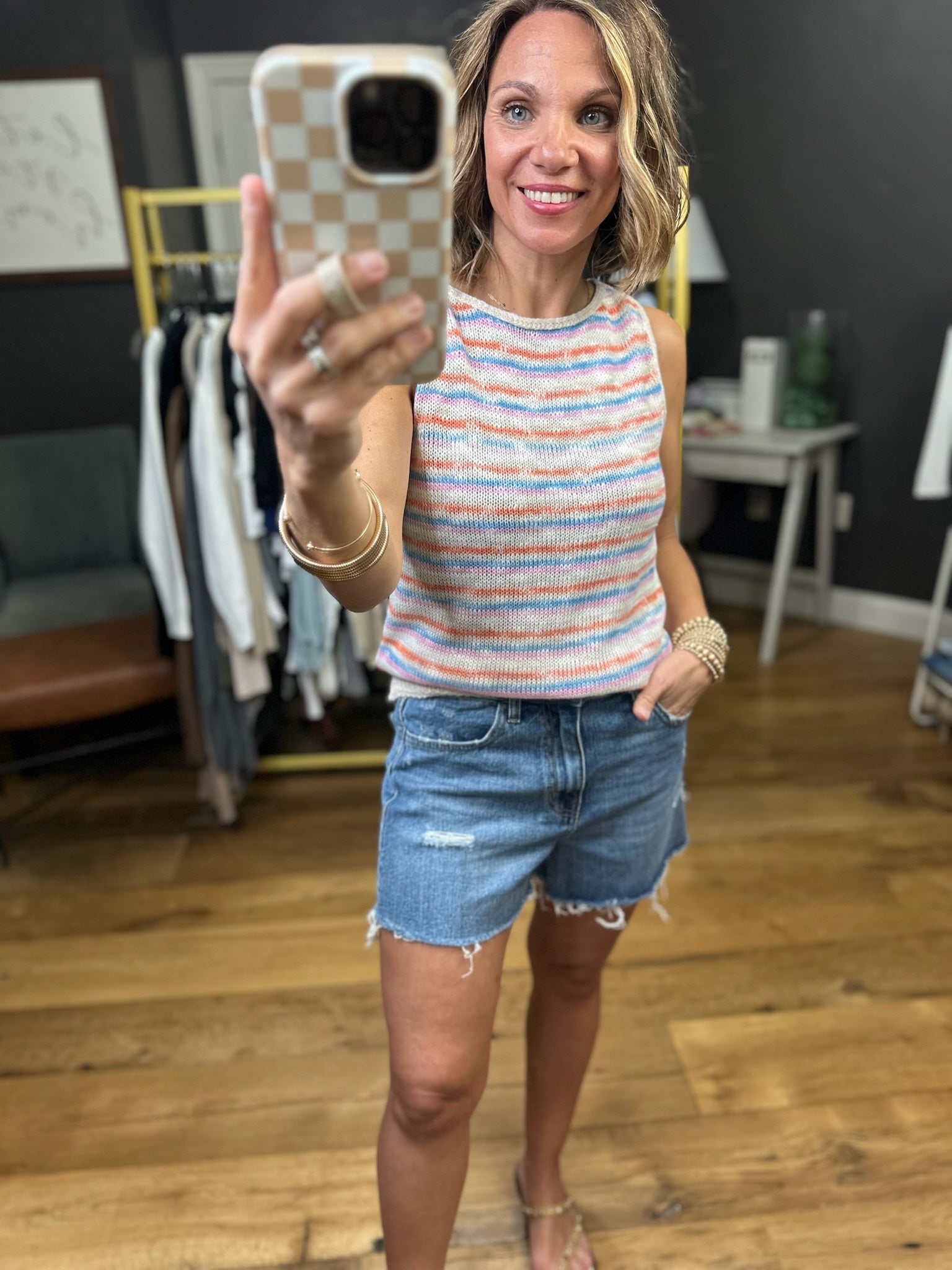 Look Around Striped Knit - Sky Multi-Wishlist-Anna Kaytes Boutique, Women's Fashion Boutique in Grinnell, Iowa