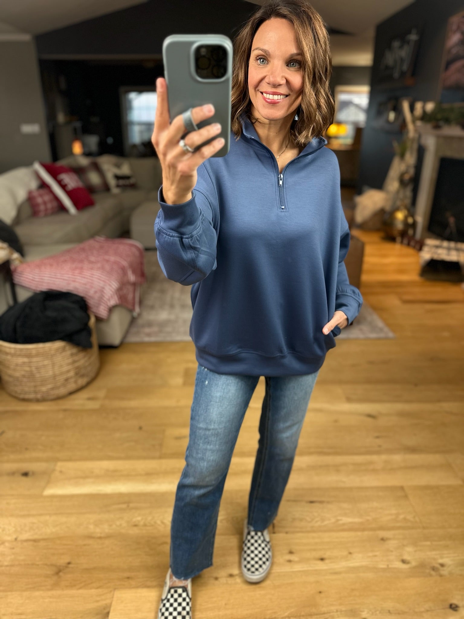 All True Things Pocket Pullover-Sweaters-Zenana-Anna Kaytes Boutique, Women's Fashion Boutique in Grinnell, Iowa