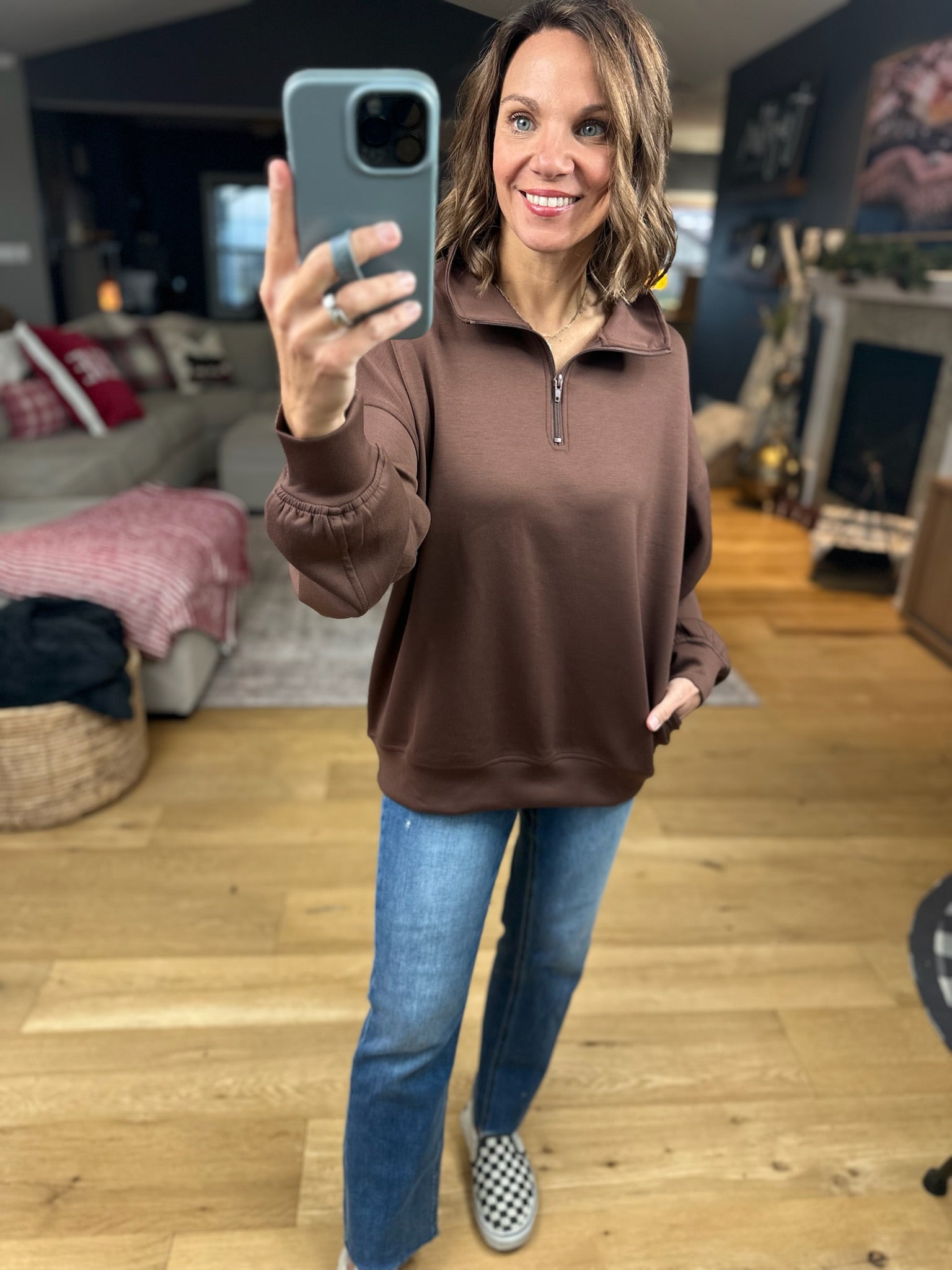 All True Things Pocket Pullover-Sweaters-Zenana-Anna Kaytes Boutique, Women's Fashion Boutique in Grinnell, Iowa