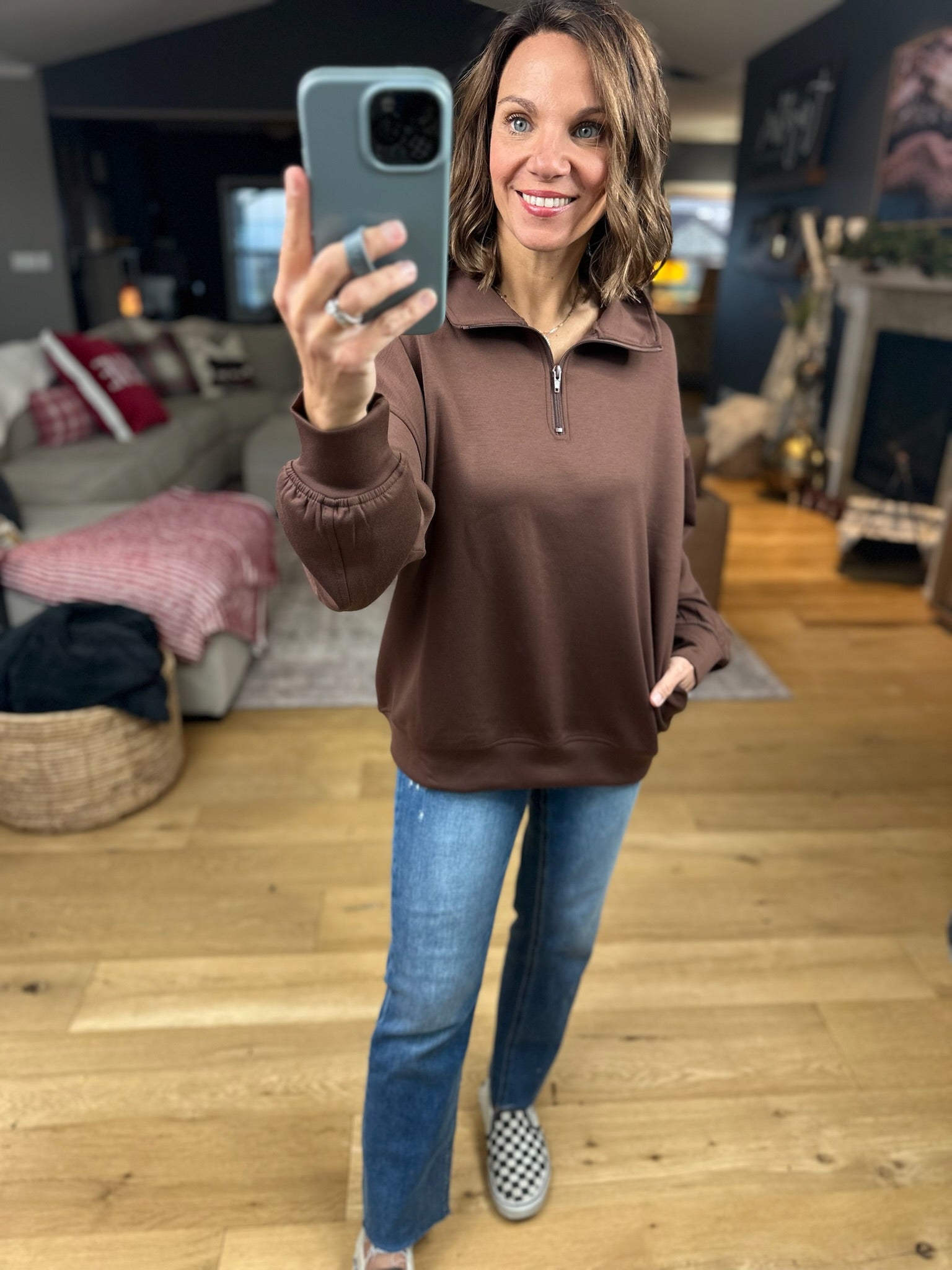 All True Things Pocket Pullover-Sweaters-Zenana-Anna Kaytes Boutique, Women's Fashion Boutique in Grinnell, Iowa