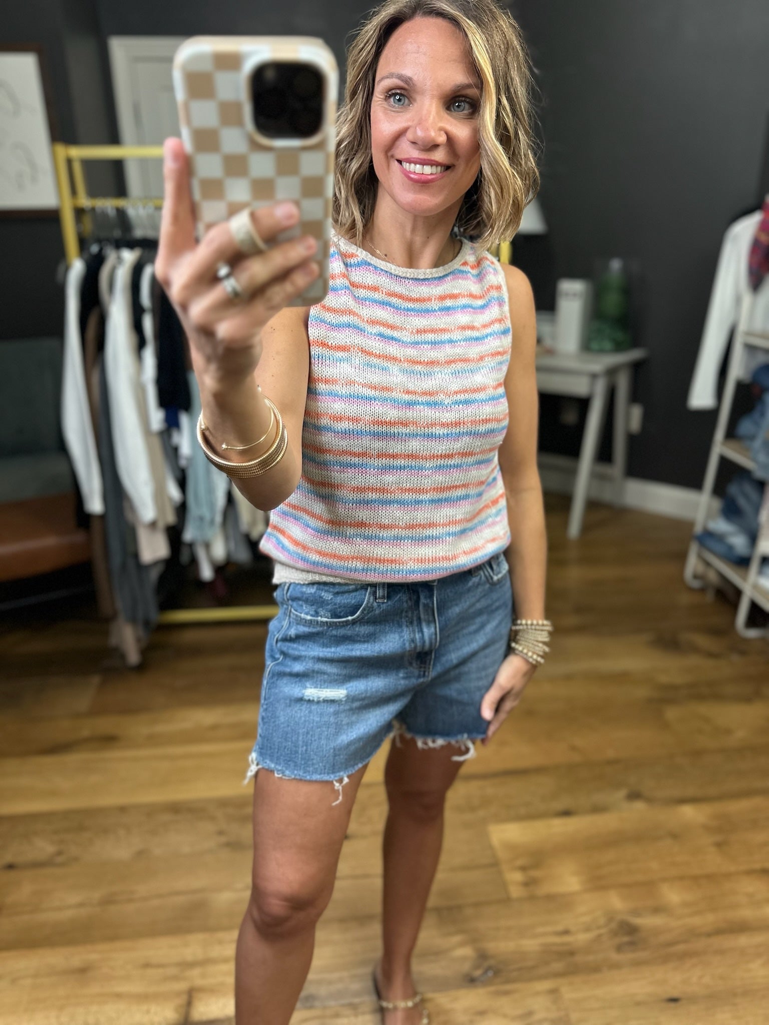 Look Around Striped Knit - Sky Multi-Wishlist-Anna Kaytes Boutique, Women's Fashion Boutique in Grinnell, Iowa