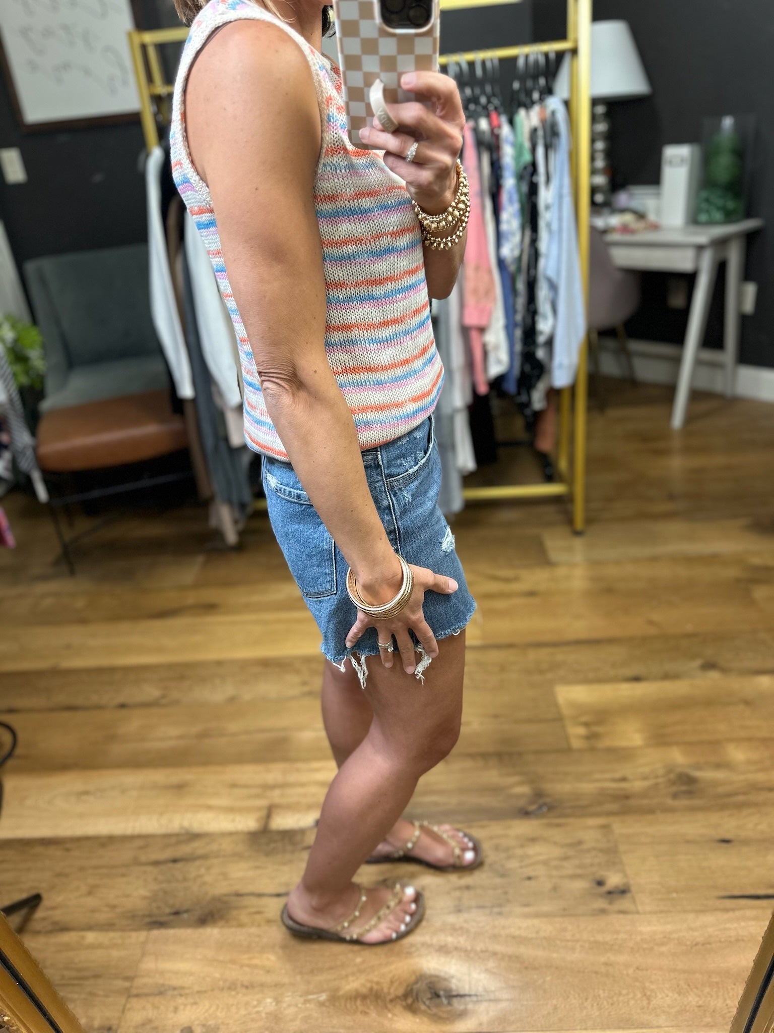 Look Around Striped Knit - Sky Multi-Wishlist-Anna Kaytes Boutique, Women's Fashion Boutique in Grinnell, Iowa