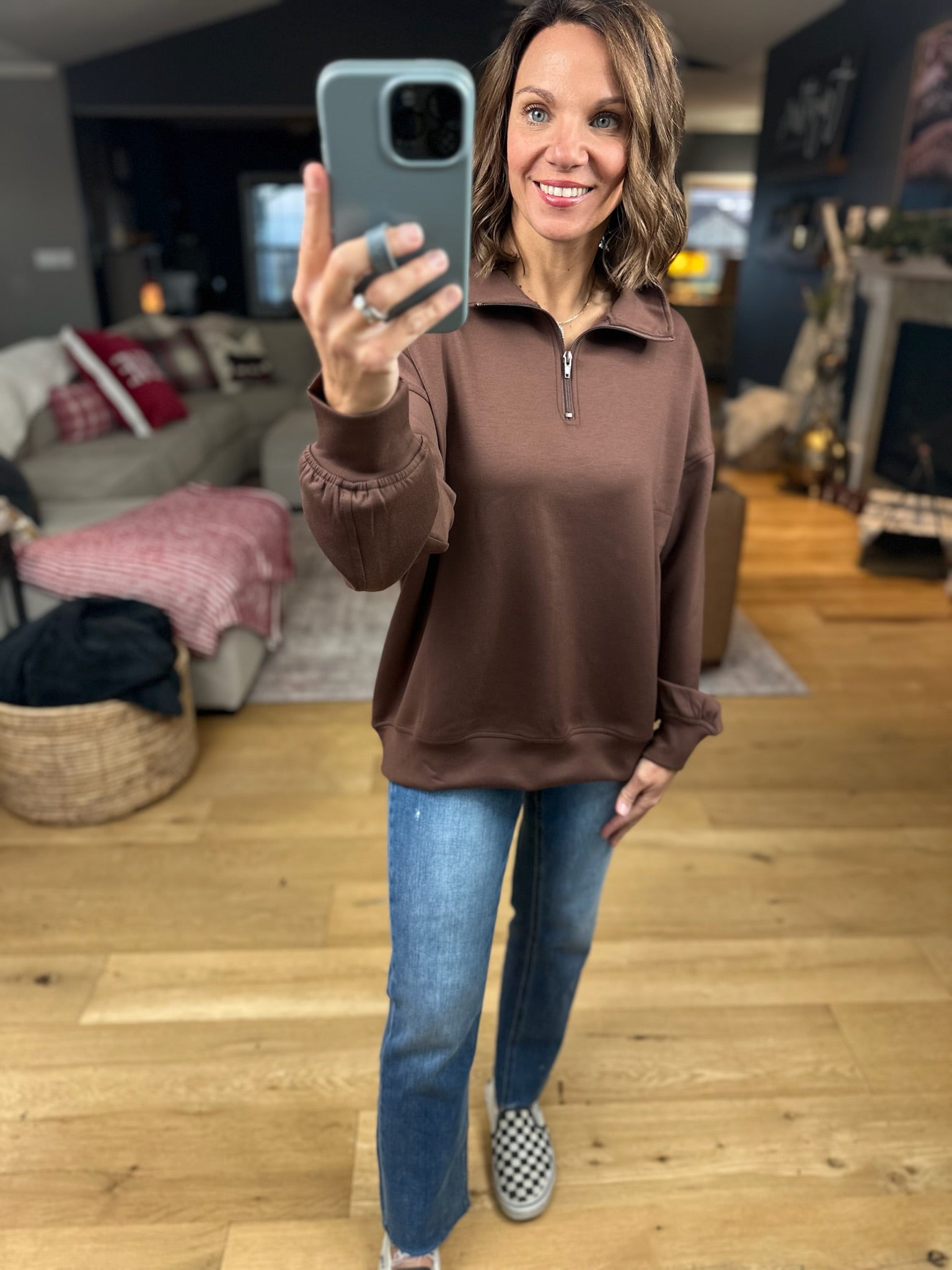 All True Things Pocket Pullover-Sweaters-Zenana-Anna Kaytes Boutique, Women's Fashion Boutique in Grinnell, Iowa