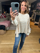 The Jenna Hi-Low Striped Top-Long Sleeves-By Together-Anna Kaytes Boutique, Women's Fashion Boutique in Grinnell, Iowa
