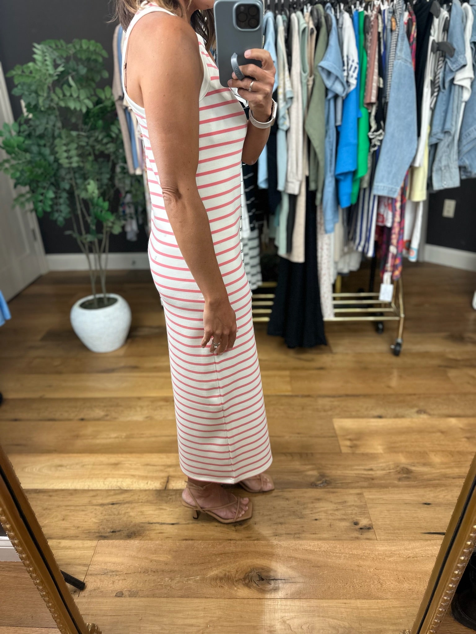 The Walter Striped Midi Dress-Dresses-Thread & Supply-Anna Kaytes Boutique, Women's Fashion Boutique in Grinnell, Iowa