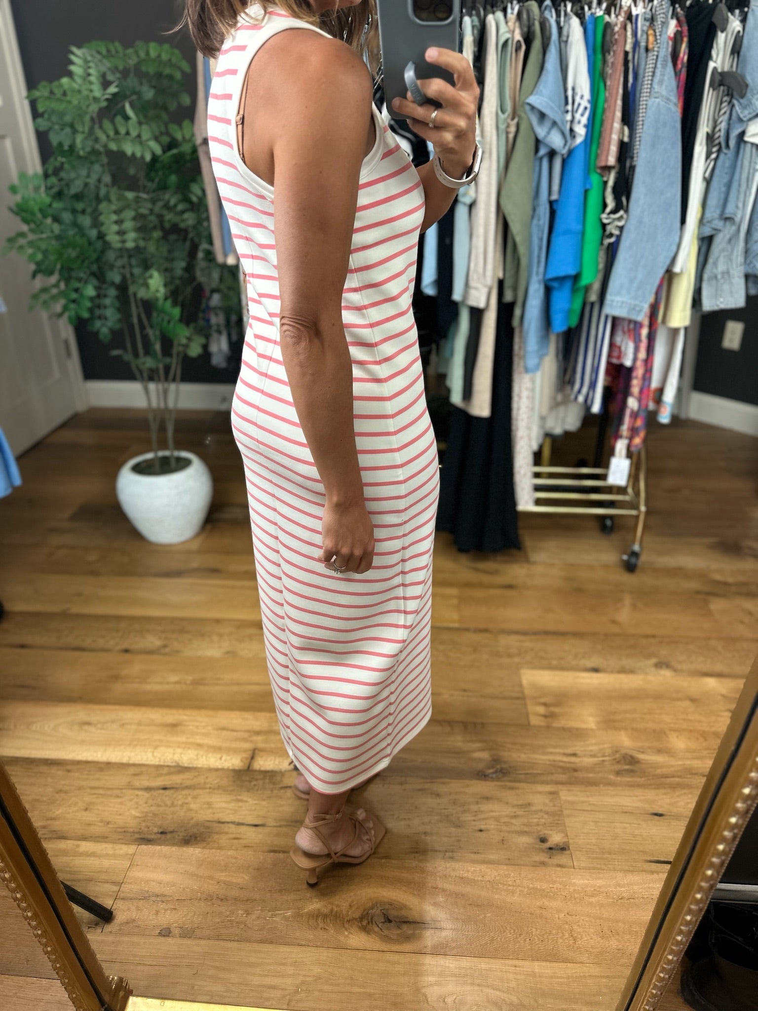 The Walter Striped Midi Dress-Dresses-Thread & Supply-Anna Kaytes Boutique, Women's Fashion Boutique in Grinnell, Iowa