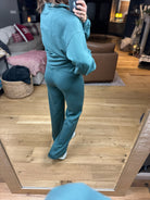 The Emma 3/4 Sleeve + Pocket Pant Set-Sweaters-Zenana-Anna Kaytes Boutique, Women's Fashion Boutique in Grinnell, Iowa