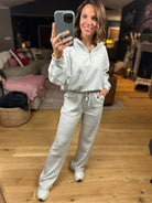 The Emma 3/4 Sleeve + Pocket Pant Set-Sweaters-Zenana-Anna Kaytes Boutique, Women's Fashion Boutique in Grinnell, Iowa