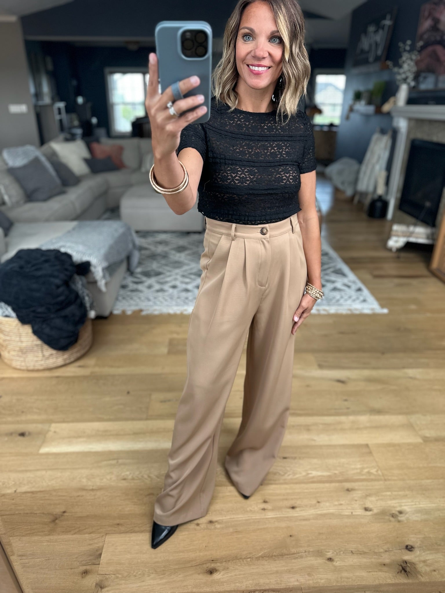 Back In Business High-Waisted Trouser-Allie Rose-Anna Kaytes Boutique, Women's Fashion Boutique in Grinnell, Iowa