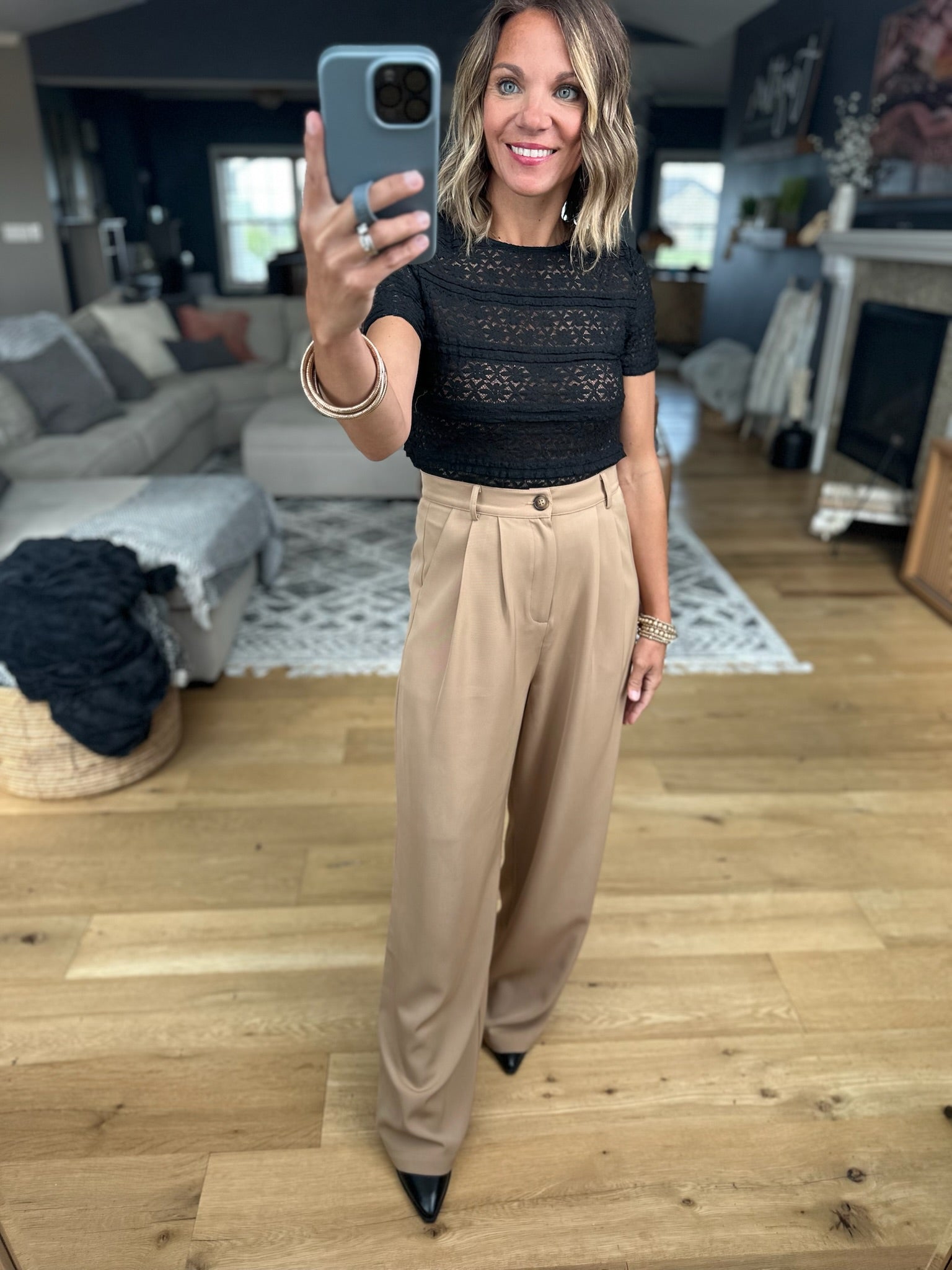 Back In Business High-Waisted Trouser-Allie Rose-Anna Kaytes Boutique, Women's Fashion Boutique in Grinnell, Iowa