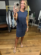 The Maggie Striped Cinch-Waist Dress - Multiple Options-Staccato-Anna Kaytes Boutique, Women's Fashion Boutique in Grinnell, Iowa