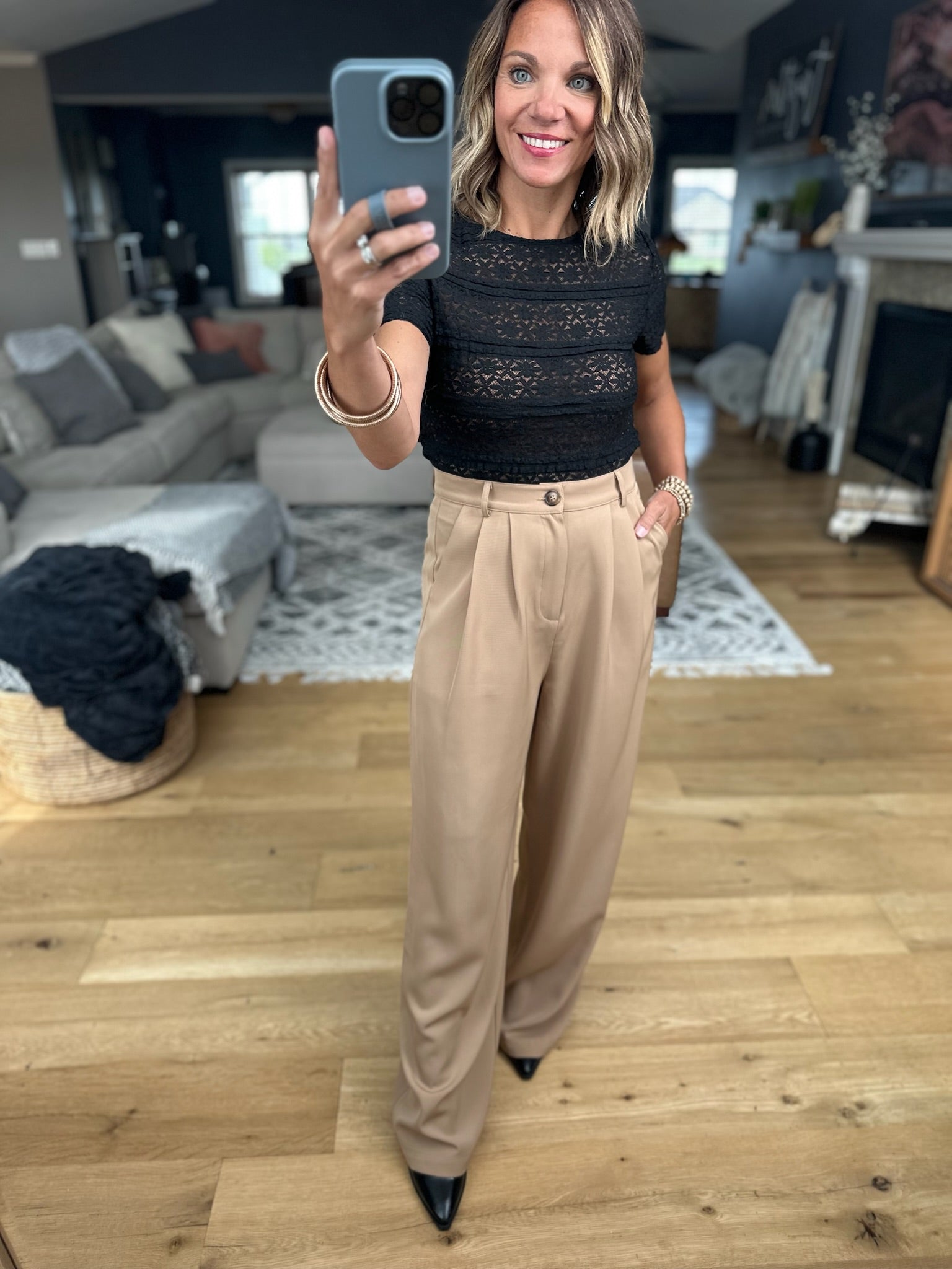 Back In Business High-Waisted Trouser-Allie Rose-Anna Kaytes Boutique, Women's Fashion Boutique in Grinnell, Iowa