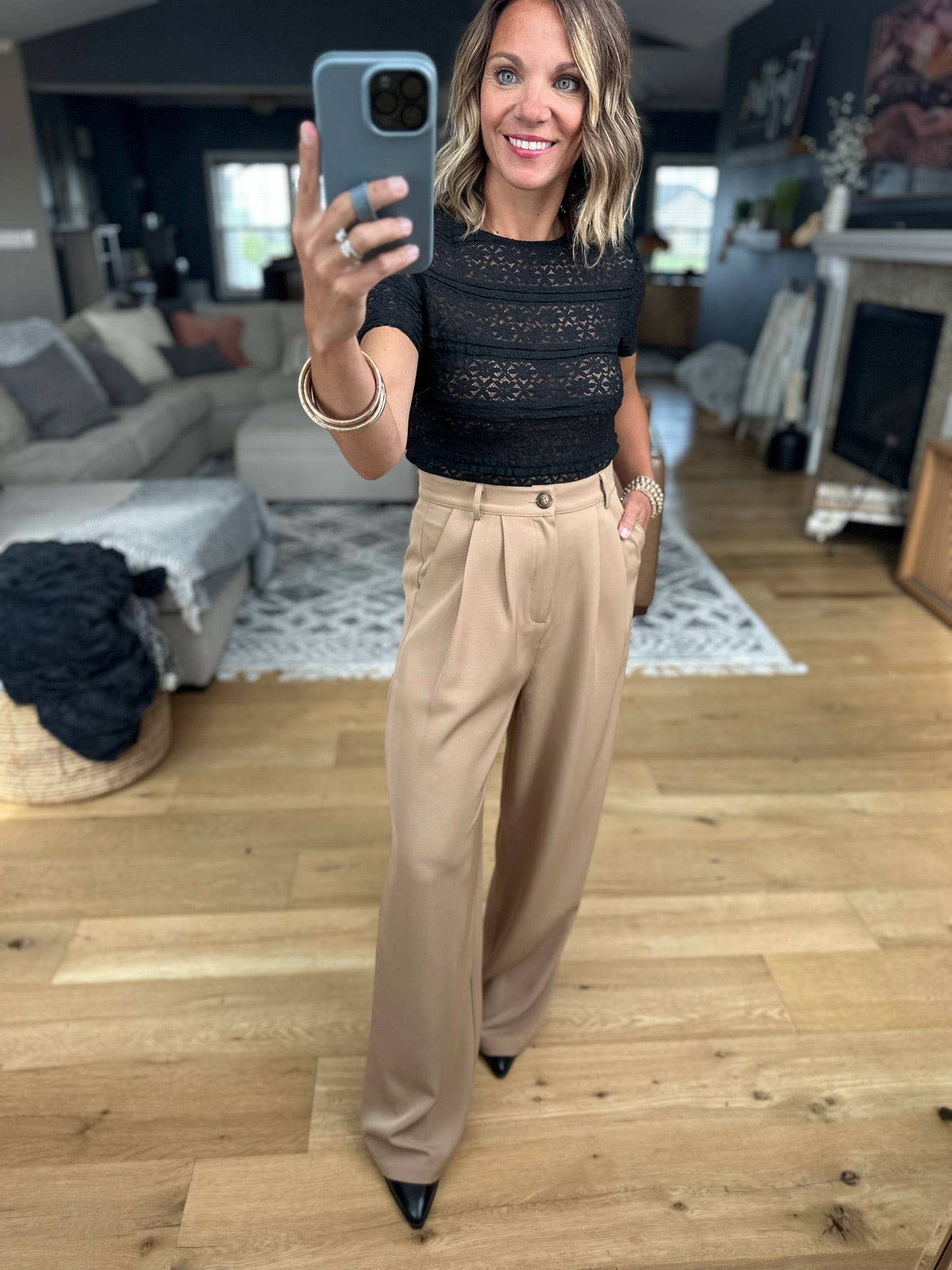 Back In Business High-Waisted Trouser-Allie Rose-Anna Kaytes Boutique, Women's Fashion Boutique in Grinnell, Iowa