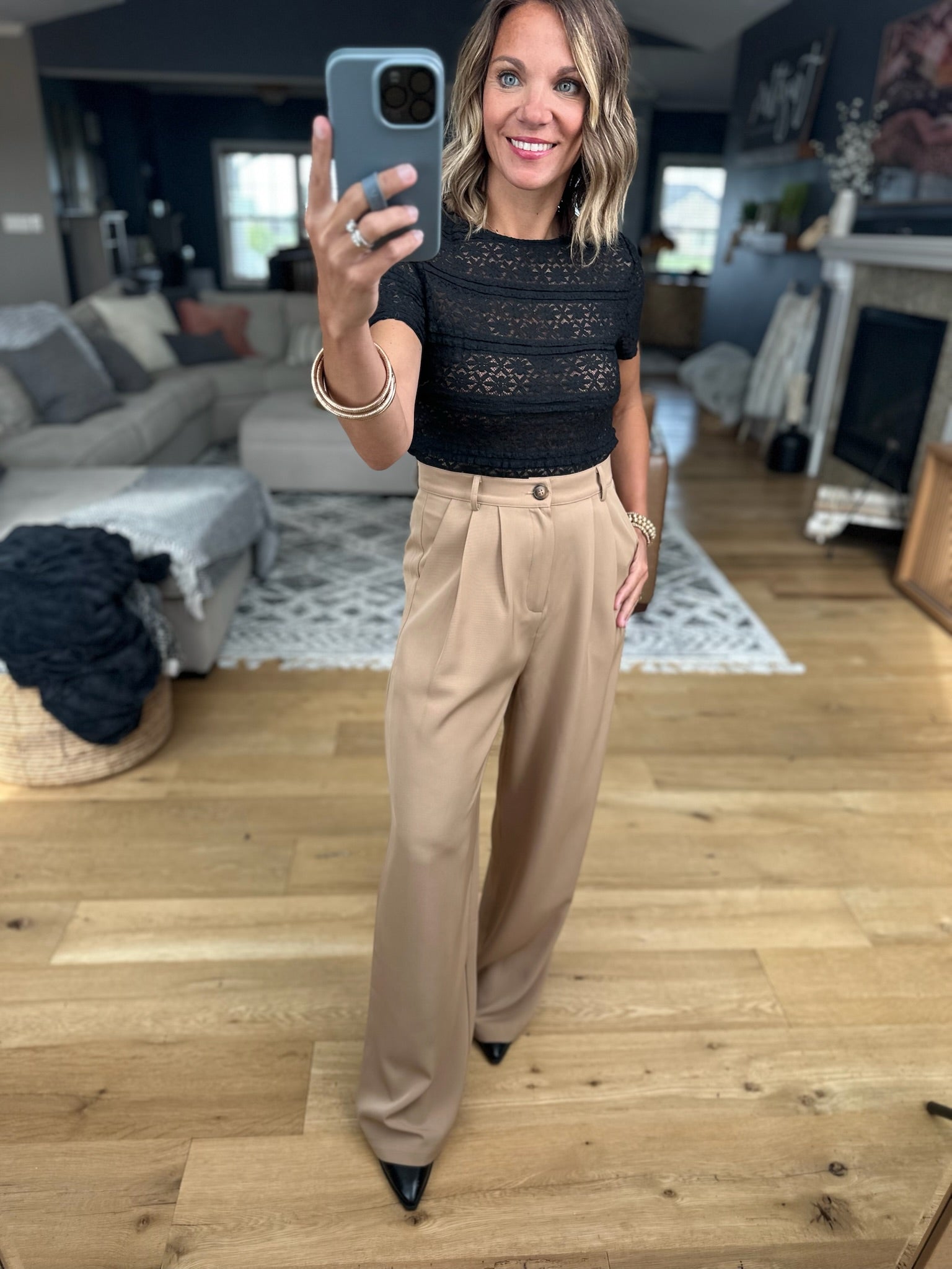 Back In Business High-Waisted Trouser-Allie Rose-Anna Kaytes Boutique, Women's Fashion Boutique in Grinnell, Iowa