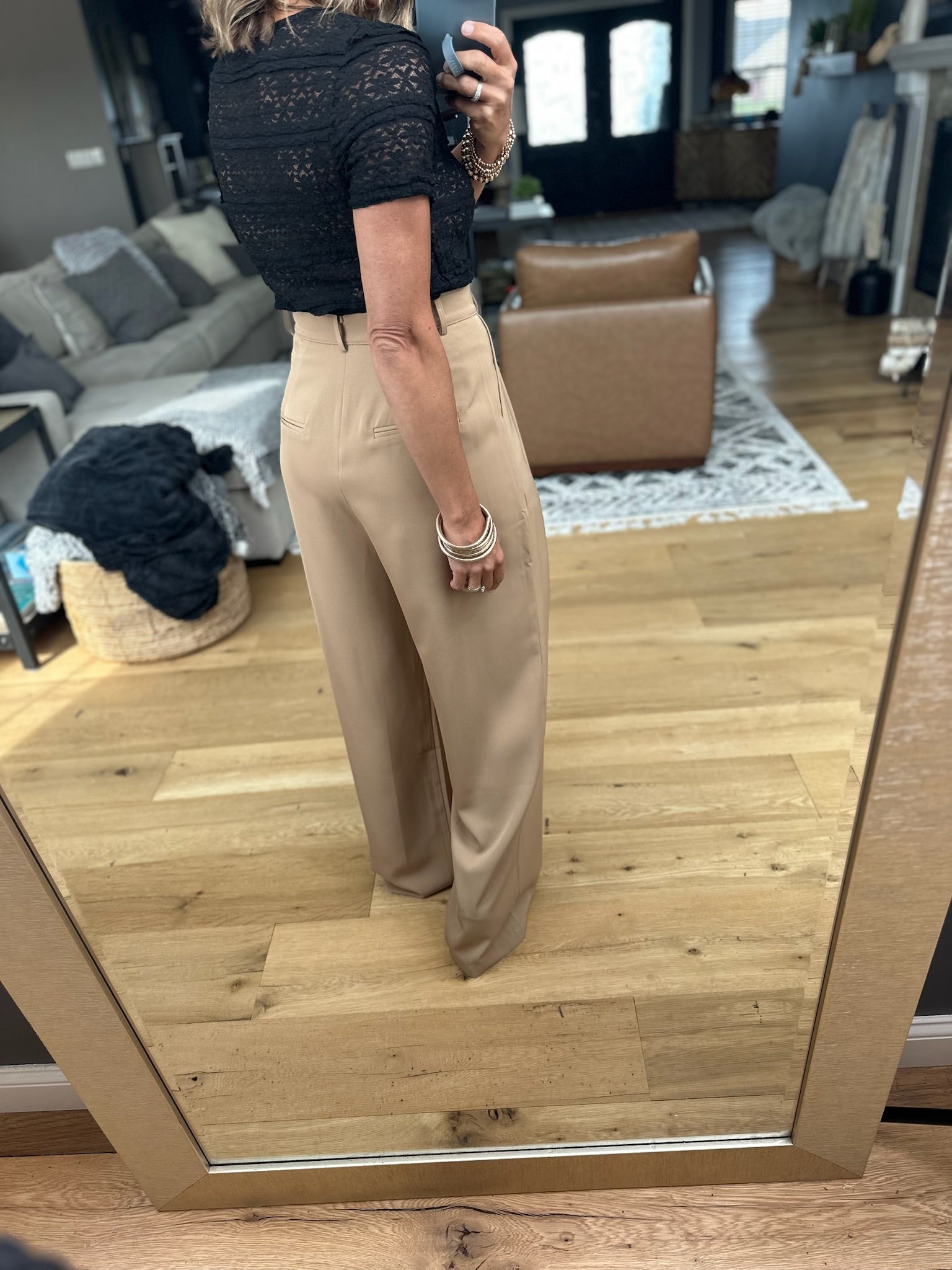 Back In Business High-Waisted Trouser-Allie Rose-Anna Kaytes Boutique, Women's Fashion Boutique in Grinnell, Iowa