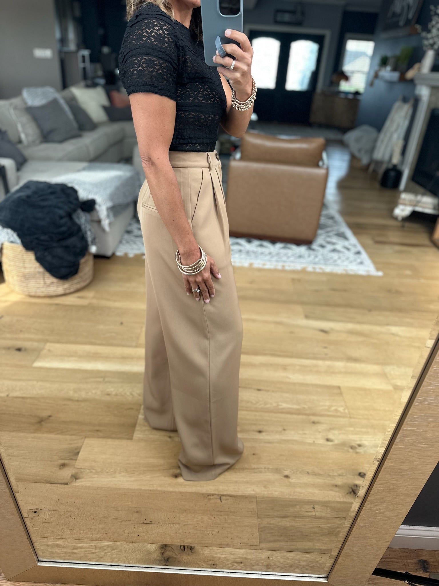 Back In Business High-Waisted Trouser-Allie Rose-Anna Kaytes Boutique, Women's Fashion Boutique in Grinnell, Iowa