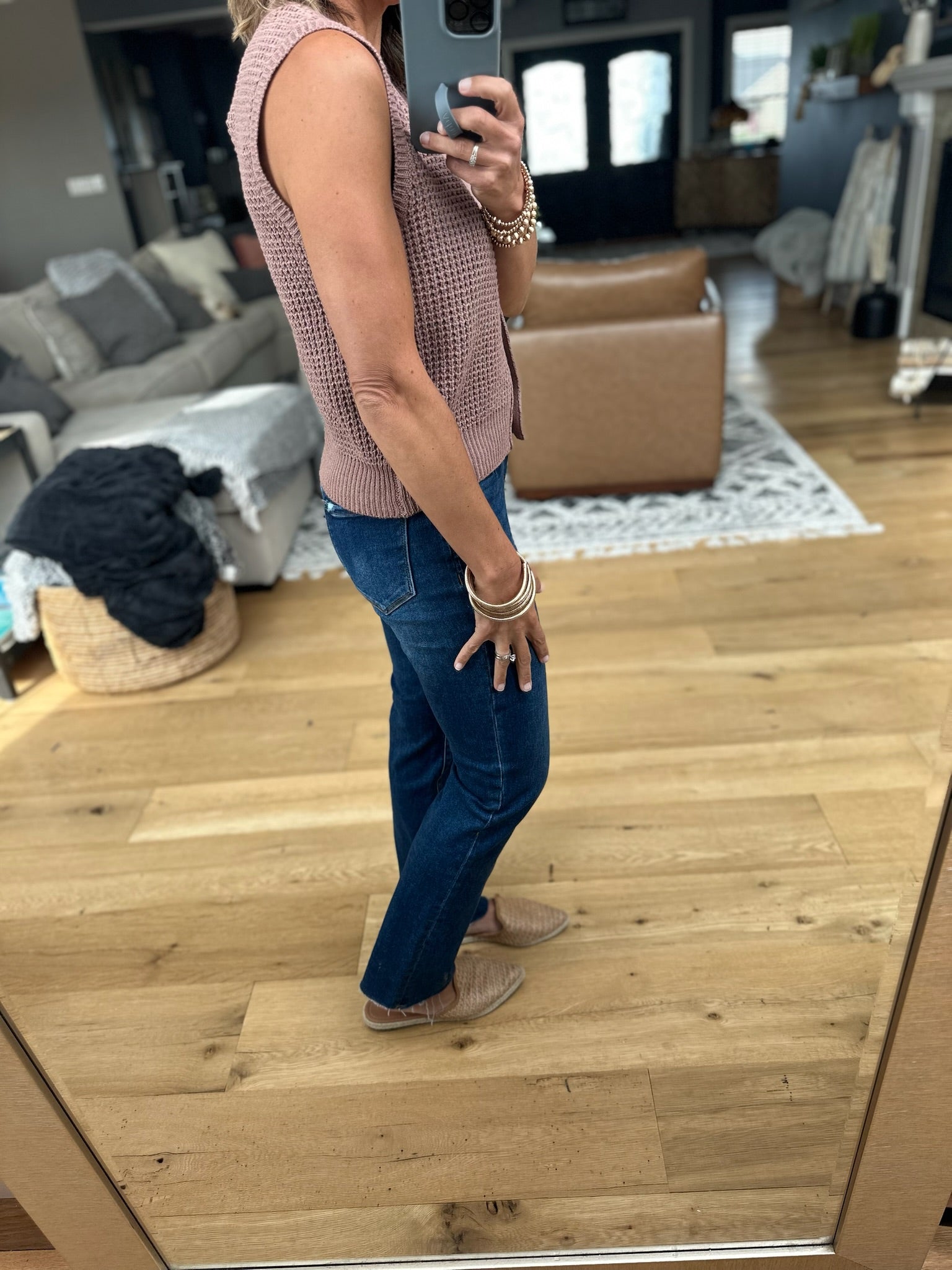 Everything I Need Button-Down Knit Vest-sweaters-Staccato-Anna Kaytes Boutique, Women's Fashion Boutique in Grinnell, Iowa