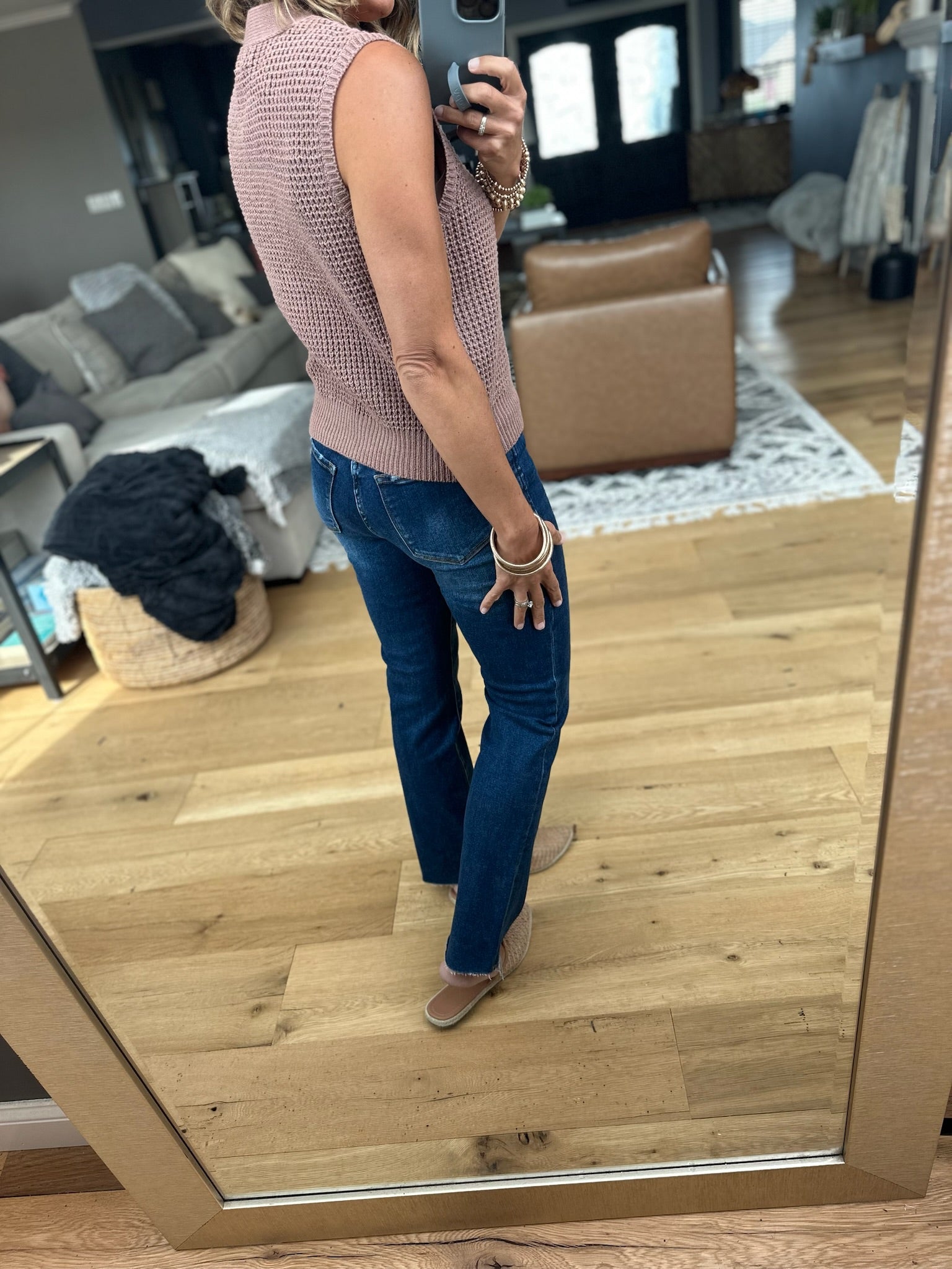 Everything I Need Button-Down Knit Vest-sweaters-Staccato-Anna Kaytes Boutique, Women's Fashion Boutique in Grinnell, Iowa