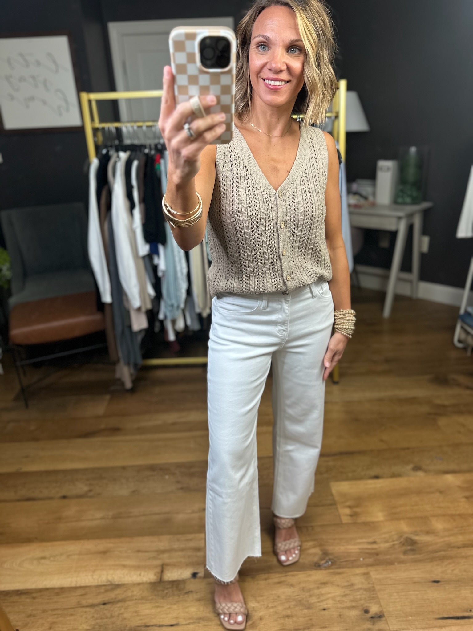 The Kelli High-Rise Crop Wide-Leg Denim - White-Vervet-Anna Kaytes Boutique, Women's Fashion Boutique in Grinnell, Iowa