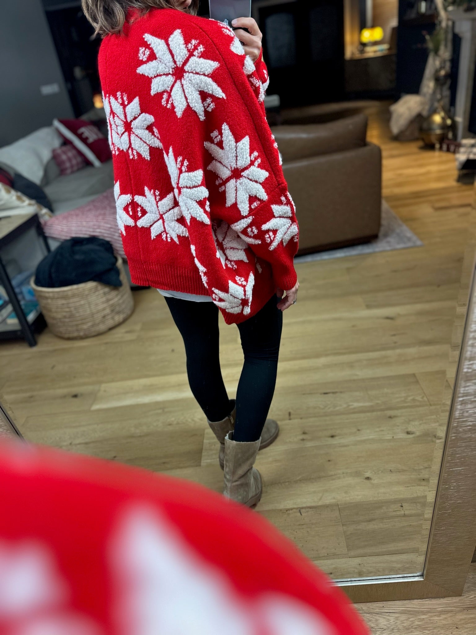 Winter Radiance Oversized Cardigan-Sweaters-Bucketlist-Anna Kaytes Boutique, Women's Fashion Boutique in Grinnell, Iowa