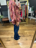 The Sydney Printed Blouse-Top-Entro T22048-Anna Kaytes Boutique, Women's Fashion Boutique in Grinnell, Iowa