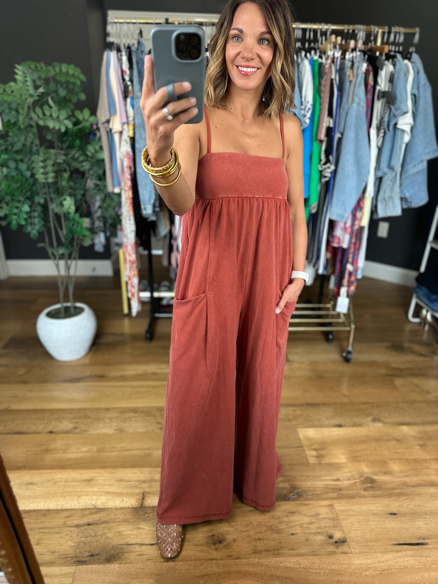 Upgraded View Pocket Jumpsuit-Jumpsuits-ee:some-Anna Kaytes Boutique, Women's Fashion Boutique in Grinnell, Iowa