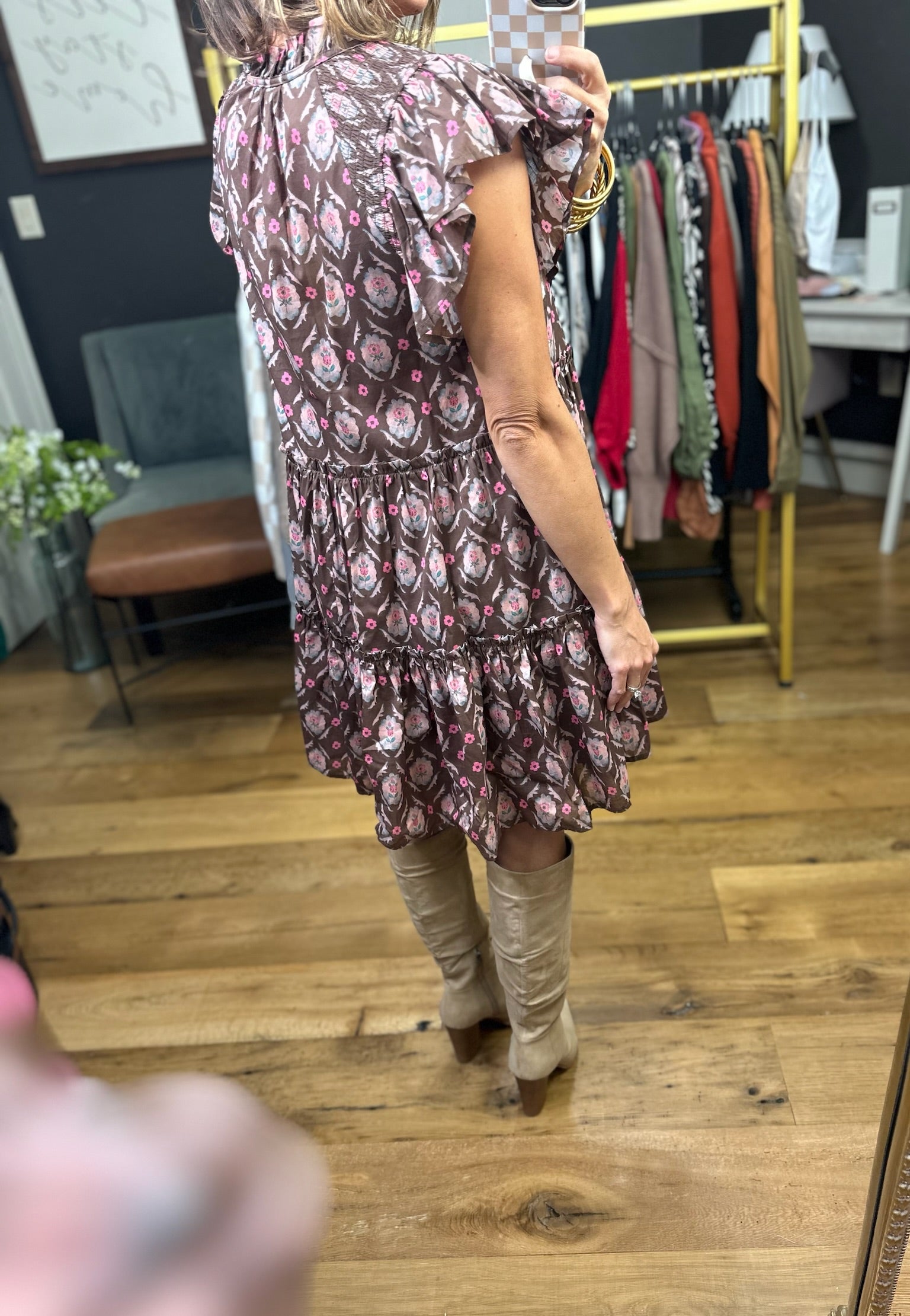 The Fall Favorite Dress-Entro D24544-Anna Kaytes Boutique, Women's Fashion Boutique in Grinnell, Iowa