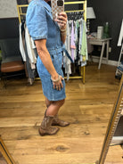 Last Rodeo Denim Zip Dress-Wishlist-Anna Kaytes Boutique, Women's Fashion Boutique in Grinnell, Iowa