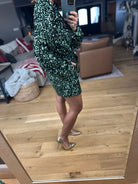 Shimmering Night Sequin-Detail Romper-Rompers-Saints & Hearts-Anna Kaytes Boutique, Women's Fashion Boutique in Grinnell, Iowa