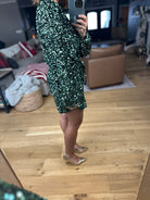 Shimmering Night Sequin-Detail Romper-Rompers-Saints & Hearts-Anna Kaytes Boutique, Women's Fashion Boutique in Grinnell, Iowa