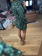 Shimmering Night Sequin-Detail Romper-Rompers-Saints & Hearts-Anna Kaytes Boutique, Women's Fashion Boutique in Grinnell, Iowa