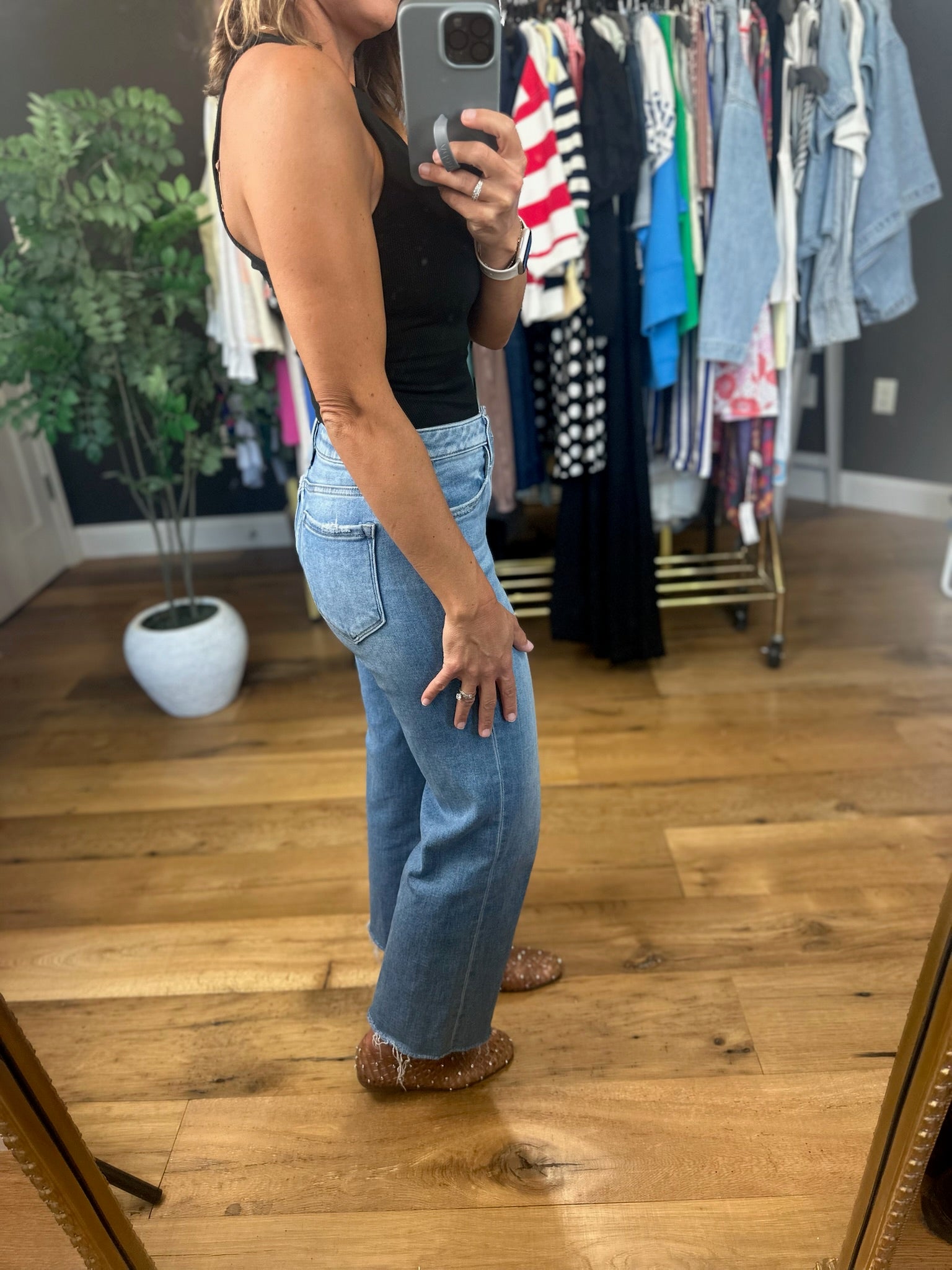 **Half Of Me High-Neck Bodysuit-Sleeveless-By Together-Anna Kaytes Boutique, Women's Fashion Boutique in Grinnell, Iowa