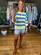 Nights of Summer Striped Crew-Sweaters-Jodifl-Anna Kaytes Boutique, Women's Fashion Boutique in Grinnell, Iowa