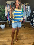 Nights of Summer Striped Crew-Sweaters-Jodifl-Anna Kaytes Boutique, Women's Fashion Boutique in Grinnell, Iowa