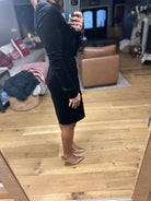 Lost In The Stars Velvet Dress-Dresses-Vine & Love-Anna Kaytes Boutique, Women's Fashion Boutique in Grinnell, Iowa