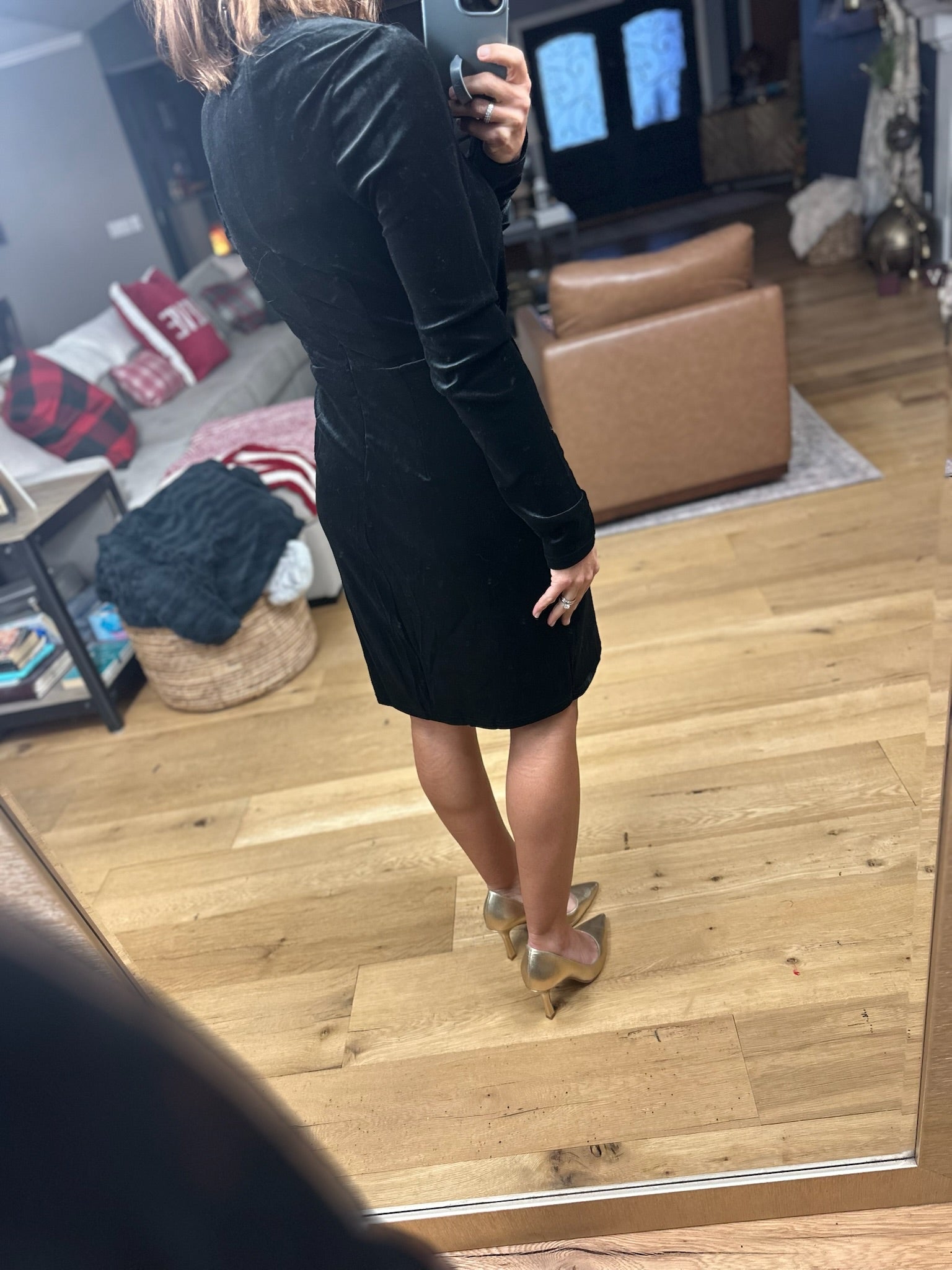 Lost In The Stars Velvet Dress-Dresses-Vine & Love-Anna Kaytes Boutique, Women's Fashion Boutique in Grinnell, Iowa